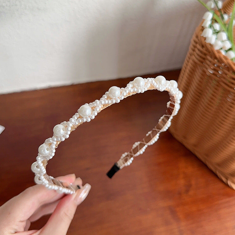 Wholesale Retro and high-end summer all-match pearl headband