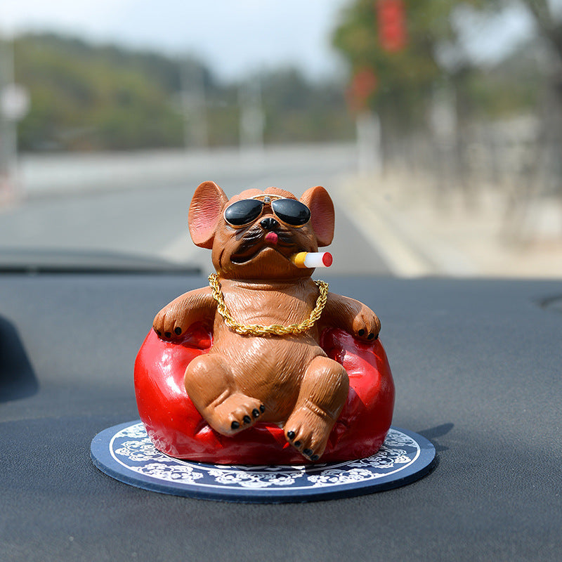 Wholesale Resin Simulation Sofa and Social Dog Car Accessories