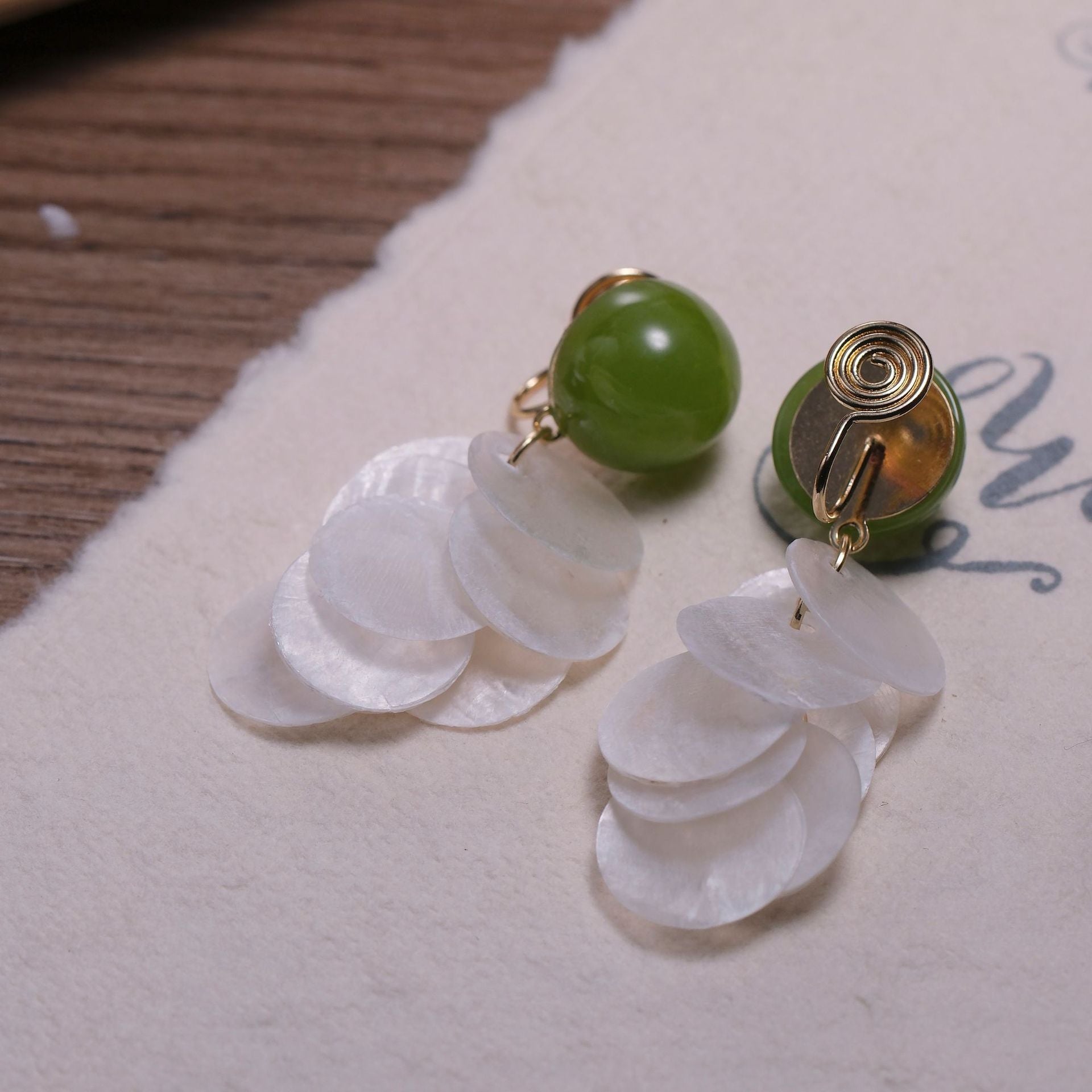 Wholesale Forest Fresh Natural Shell Earrings and Clips