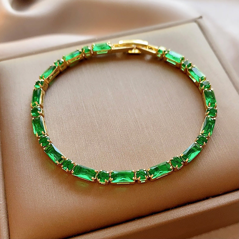 Wholesale Light Luxury Niche Exquisite High-end Pull-out Adjustable Zircon Bracelet