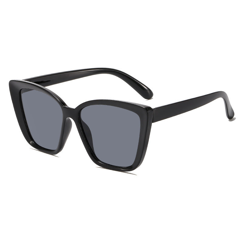 Wholesale Concave shape large frame cat eye sunglasses sun glasses hollow legs large square frame