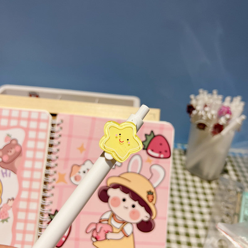 Wholesale Star Crown Cute Plastic Neutral Pen