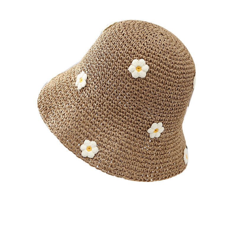 Wholesale Braided Daisy Straw Hats
