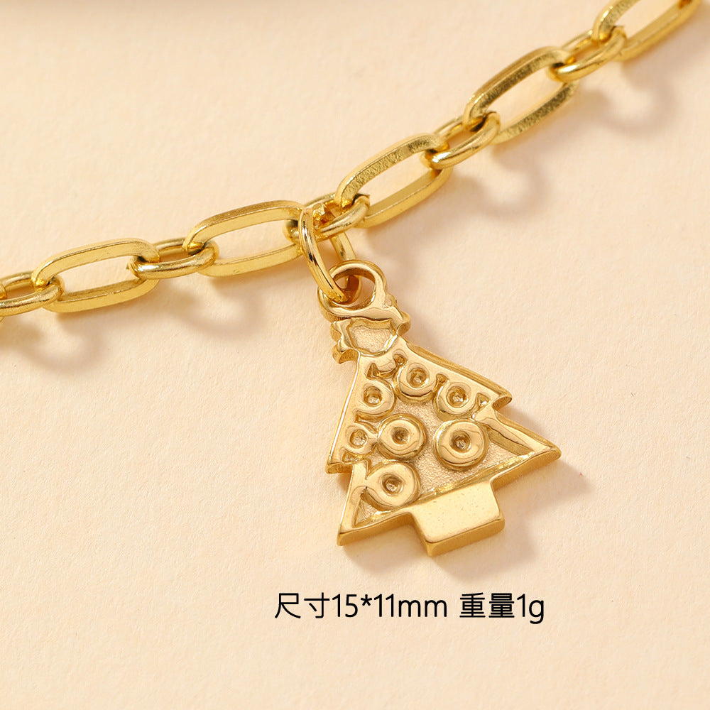 Wholesale Single Pendant Stainless Steel Love Cross Element Pendant DIY Bracelet Necklace Accessories