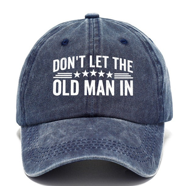 Wholesale Washed Cotton Printed Distressed Vintage Soft Top Baseball Cap