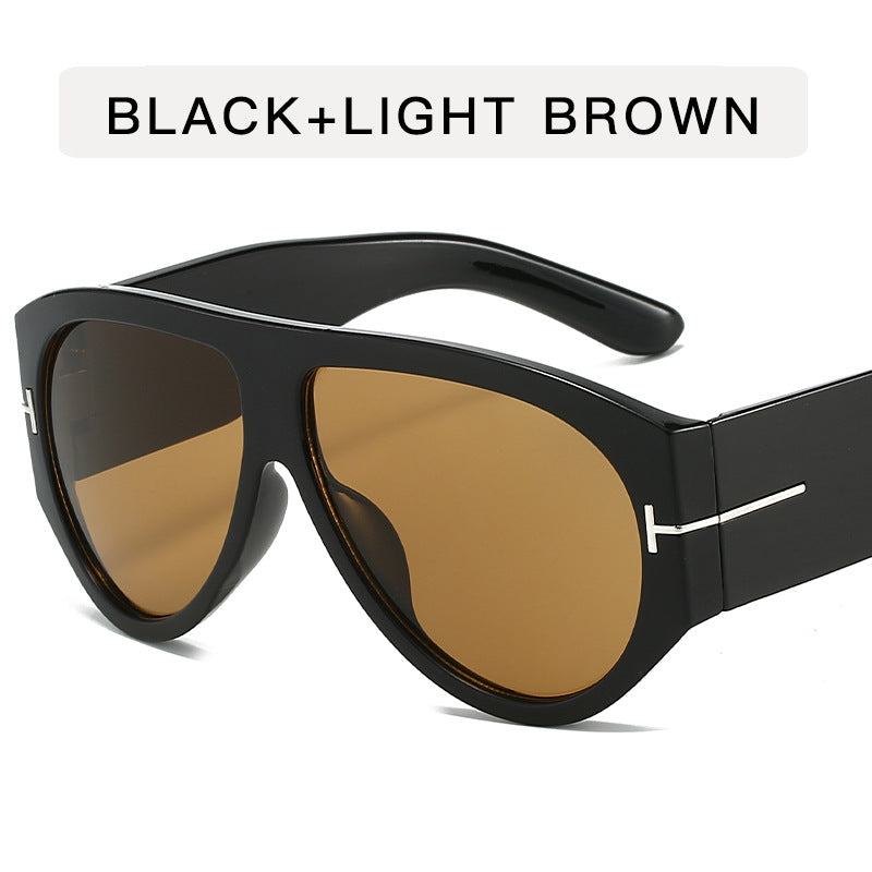 Wholesale Large frame T-shirt with thick frame sunglasses