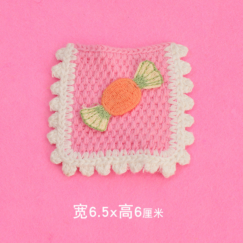 Wholesale Cute Cartoon Embroidered Fabric Patches With Floral And Fruit Designs For Clothing And Bags