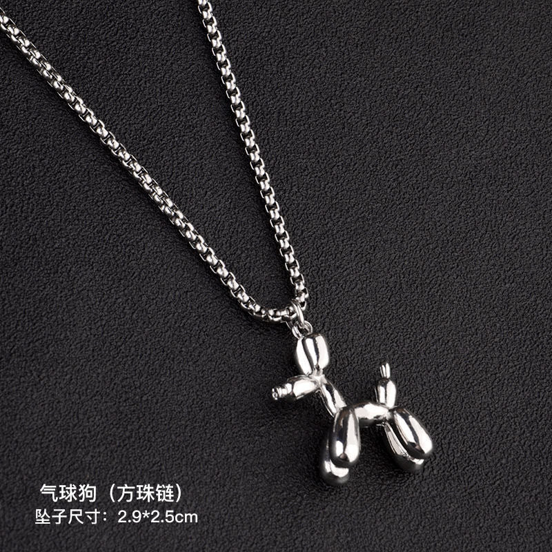 Wholesale Balloon Puppy Necklace Sweater Chain