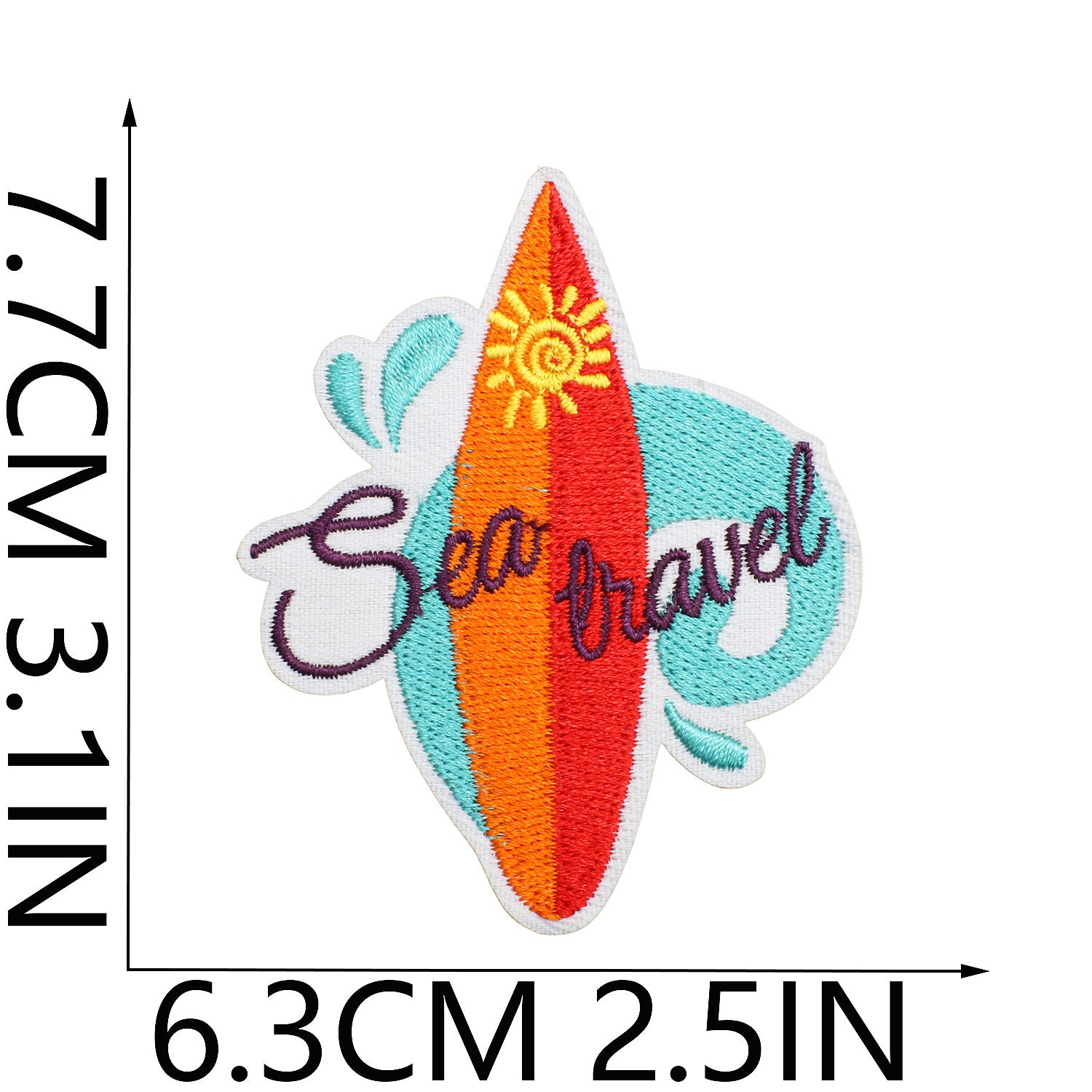 Wholesale Trendy Summer Beach Embroidered Patches For Clothing Vacation Decorative DIY Accessory For Resale