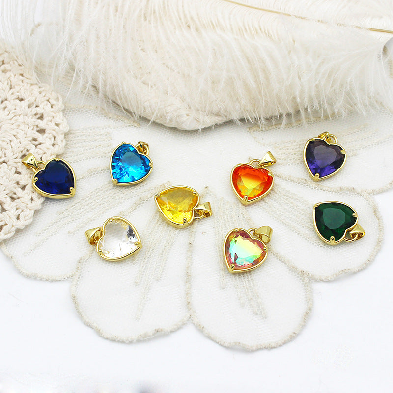 Wholesale of Geometric Water Droplets and Caring Copper DIY Jewelry Accessories