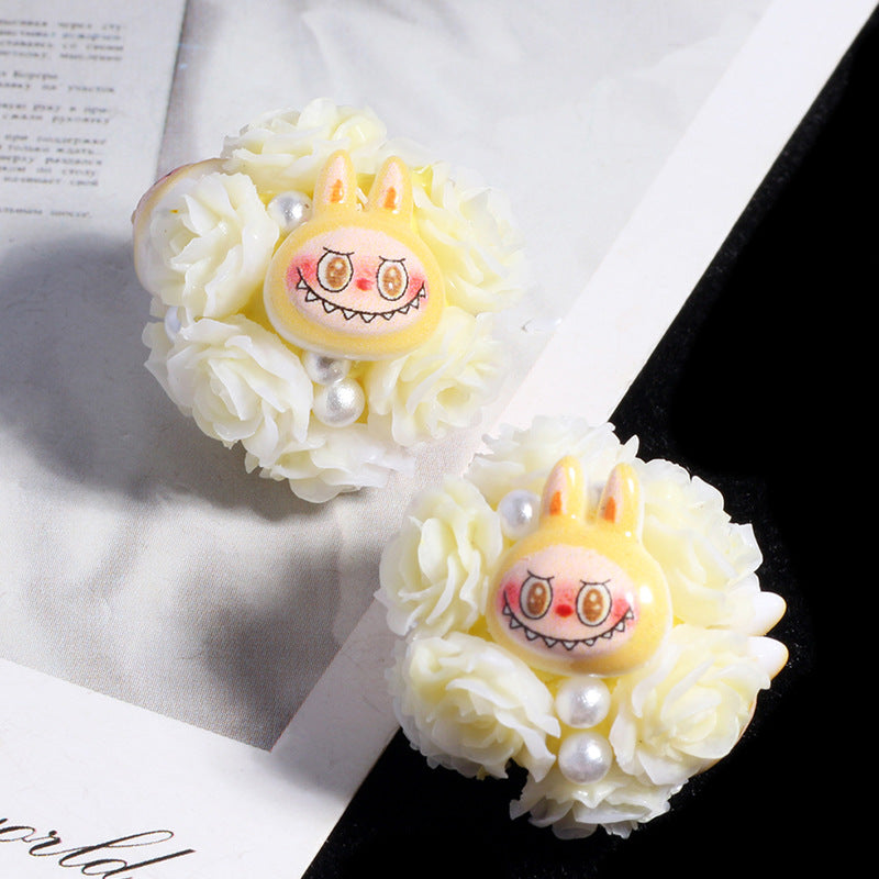 Wholesale 5pcs/pack DIY loose bead phone/ keychain with straight holes  Monster Doll OLY Exclusive