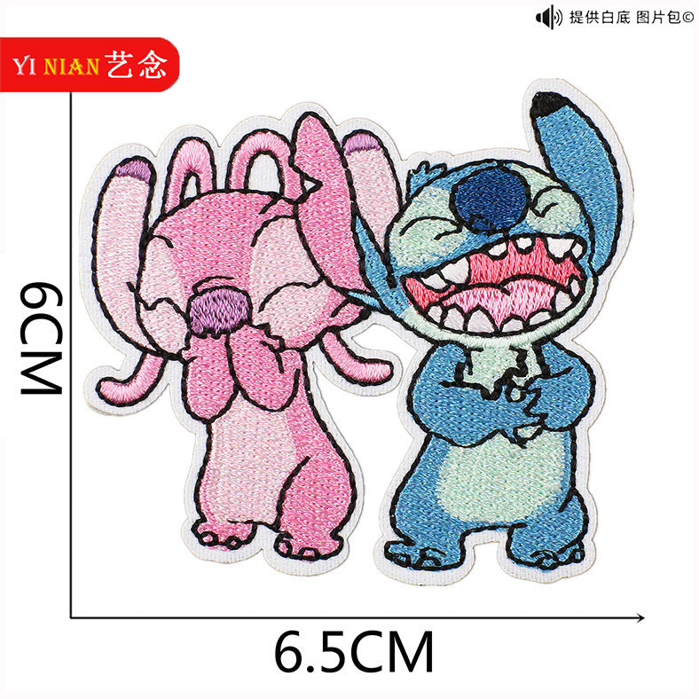 Wholesale Pink and Blue Cute Cartoon embroidery cloth stickers  patch OLY Exclusive