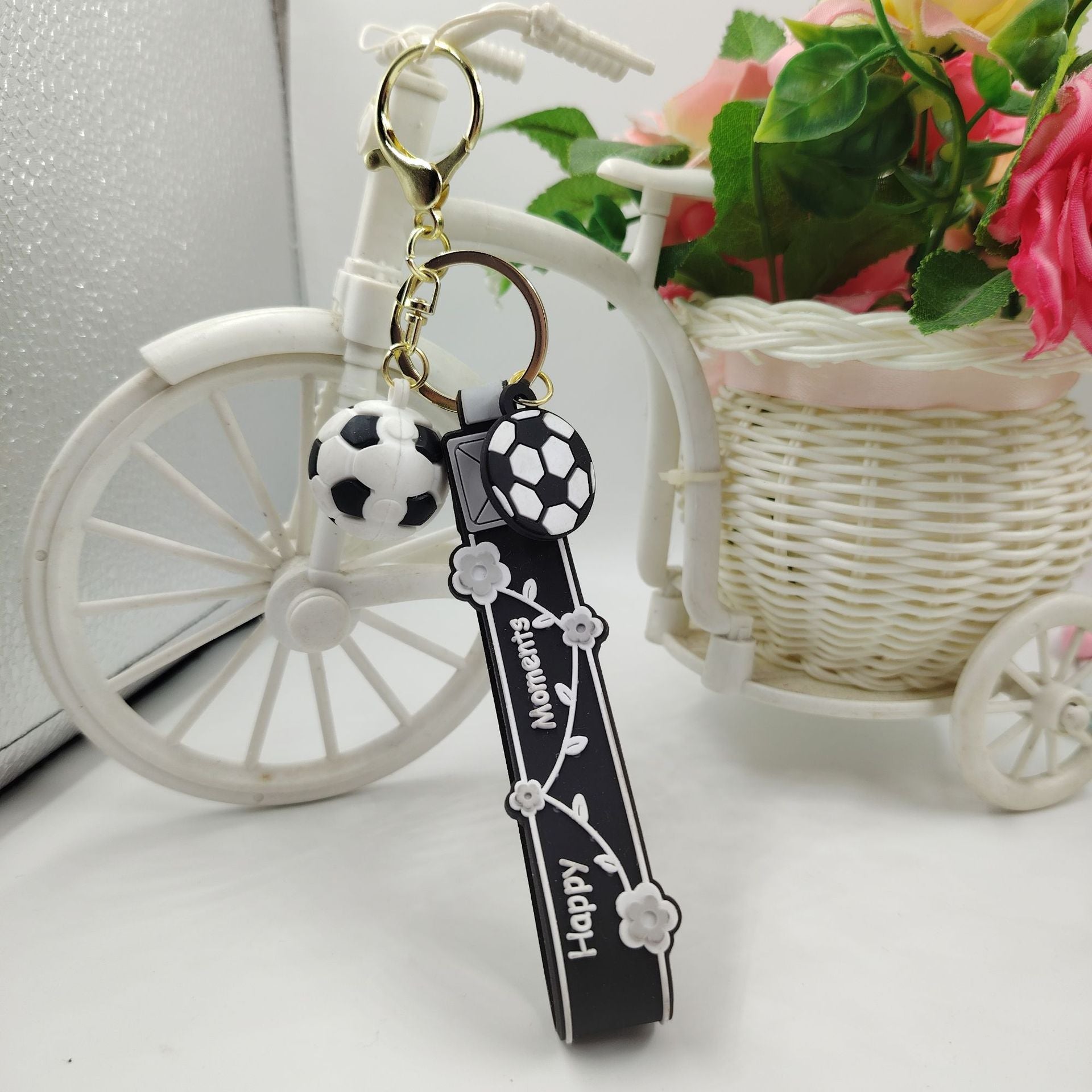 Wholesale Cartoon Football Keychain Car School Bag Creative Pendant Ornament Souvenir Gift Gift