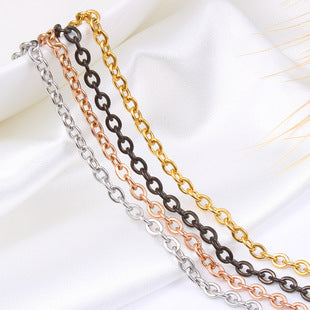 Wholesale 3mm Stainless Steel Twist Chain Necklaces