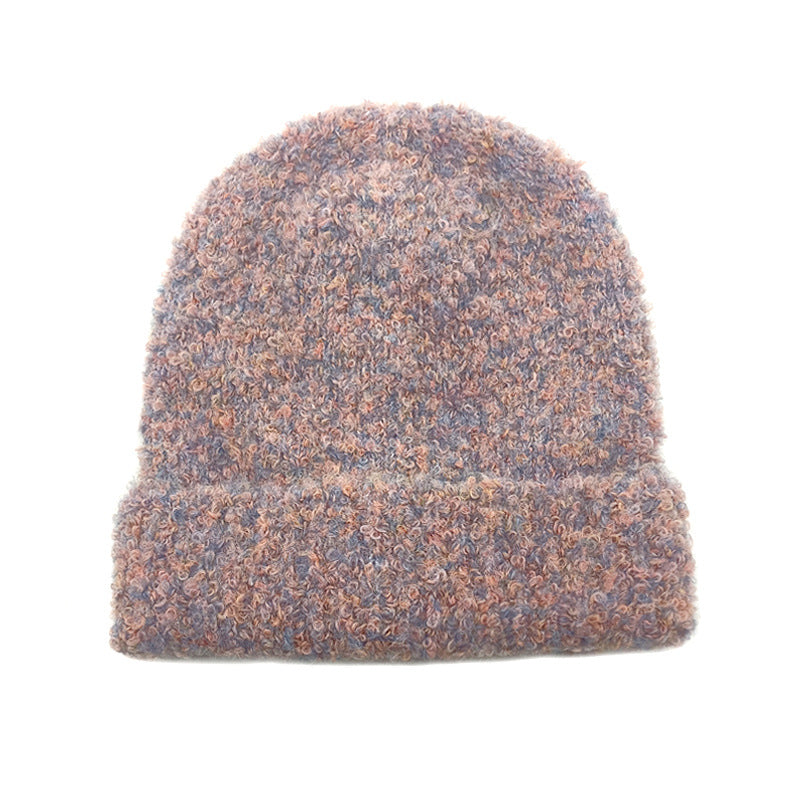 Wholesale Autumn and Winter Loose Thickened Warm Stacked Acrylic Wool Hat