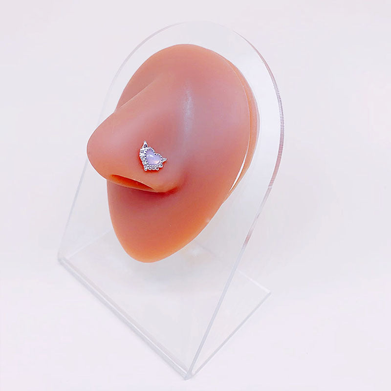 Wholesale Heart Shaped Belly Button Ring Earrings Nose Studs Piercing Jewelry