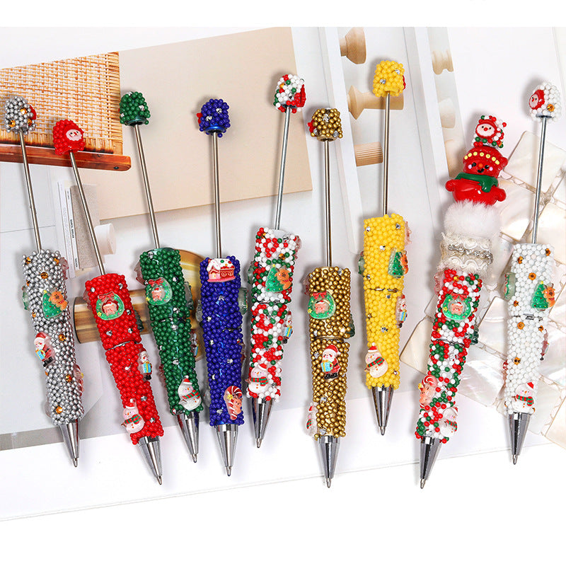 Wholesale  5pcs/pack Ballpoint pen with through-hole for attaching flowers   beadable pens
