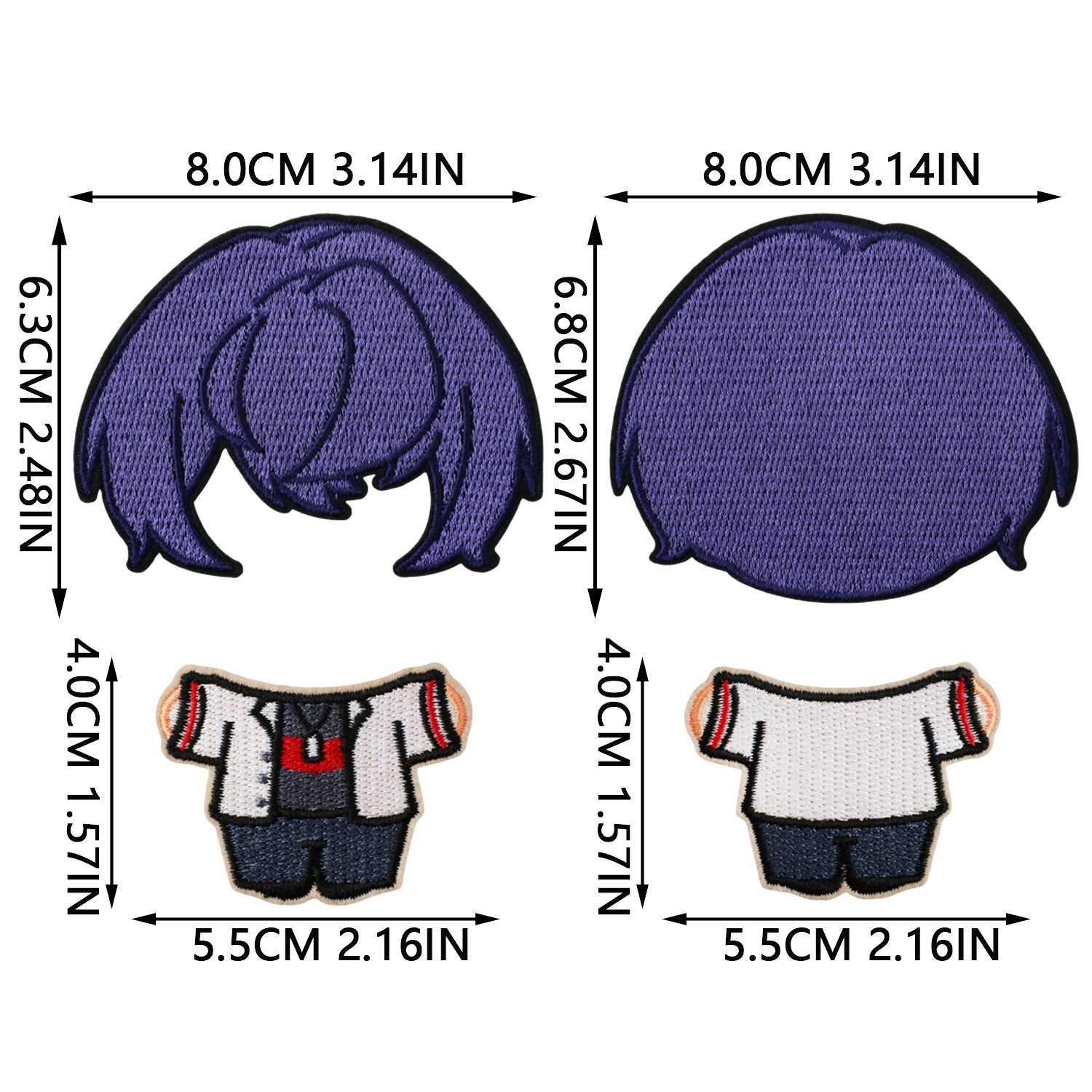 Wholesale Fashion Embroidered Iron On Patches Cozy Woven Doll Design For Jeans Canvas Bag DIY Craft Supply Bag Charm OLY Exclusive