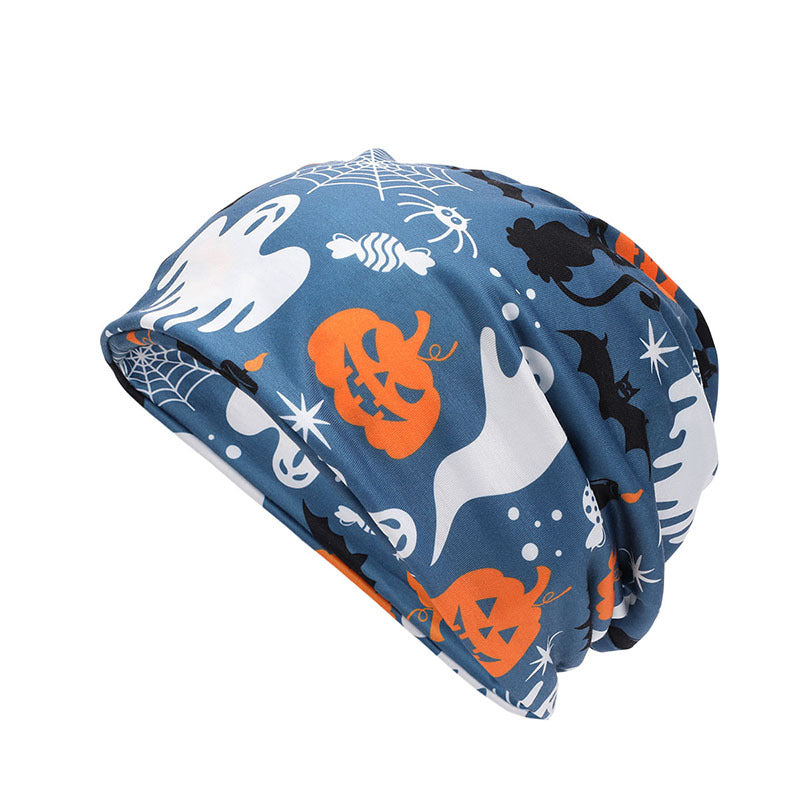 Wholesale Digital Printed Pullover Polyester Hat Halloween