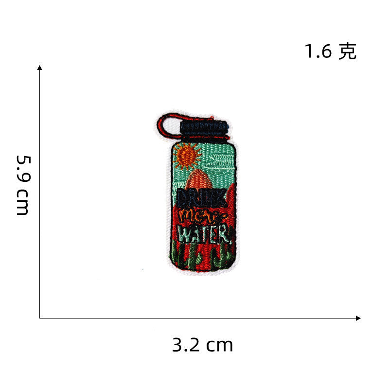 Wholesale Cartoon Cute  Embroidered  Multicolor Landscape Cloth DIY Patches