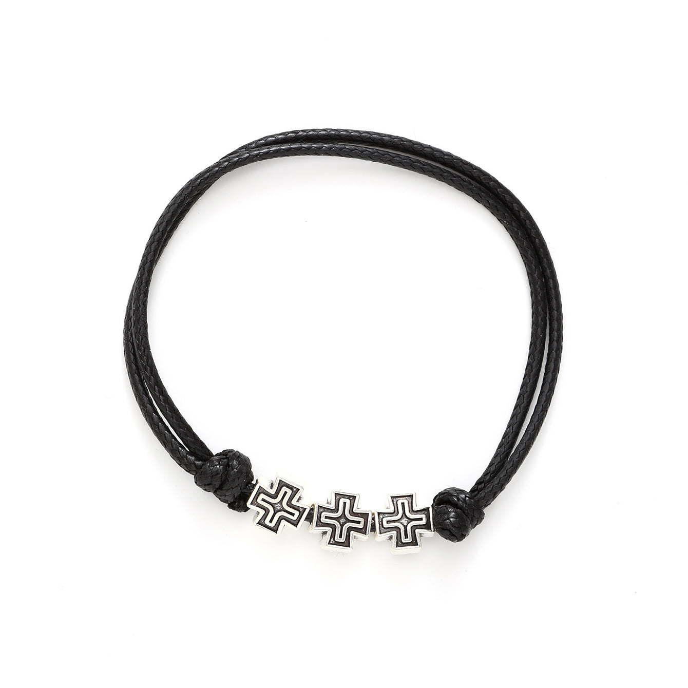 Wholesale Colorful Summer Hand-woven Waxed Cord Bracelet