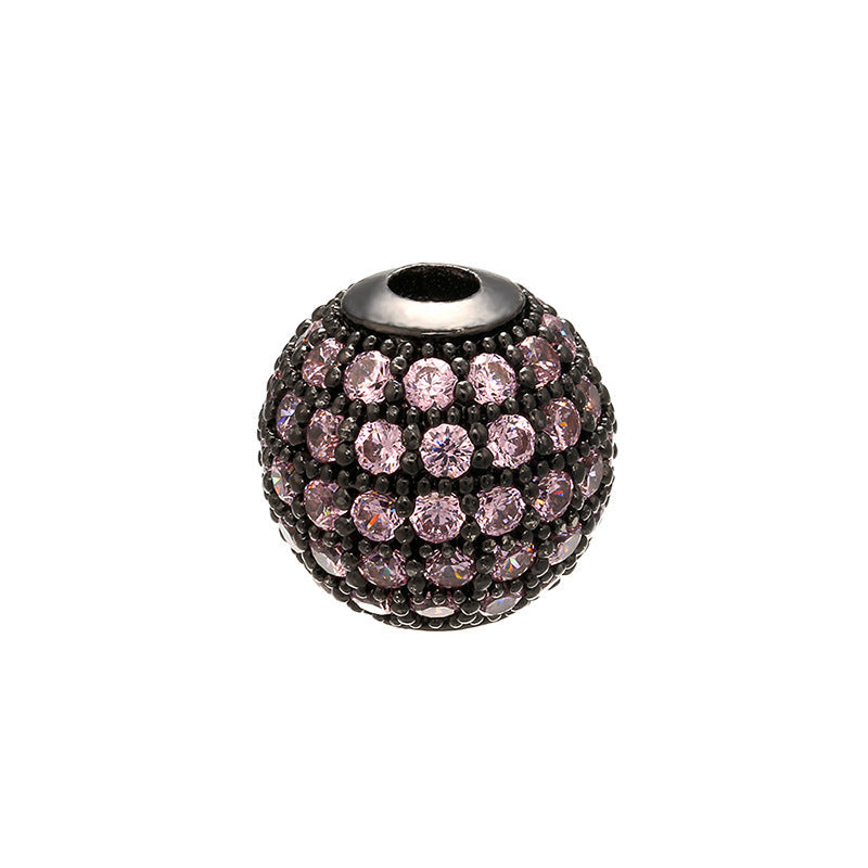 Wholesale Copper Micro Inlaid Diamond Ball Beads