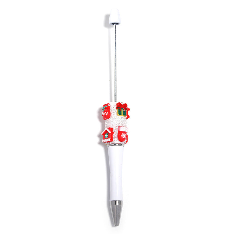 Wholesale 5pcs Christmas Snowflake Handmade Rhinestone Starry Sugar DIY Ballpoint Pen