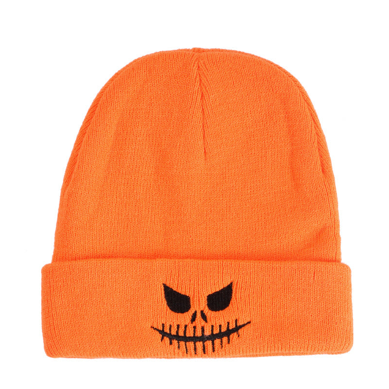 Wholesale Halloween Pumpkin Acrylic Knitted Hats