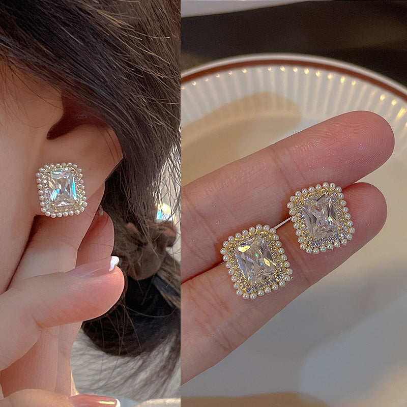 Pendientes de plata de perlas al por mayor