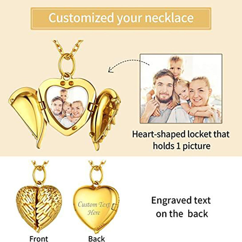 Alas de ángel al por mayor, forma de corazón, diseño de múltiples capas, cubierta de voltaje de succión magnética