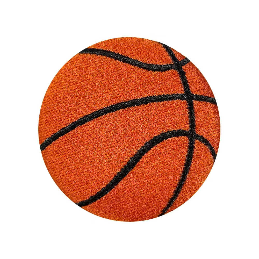 Wholesale 6 Styles Sports Ball Embroidered Tinplate Brooch Pins Fan Favorite Design For Shoes Hats Bags Jewelry Accessory