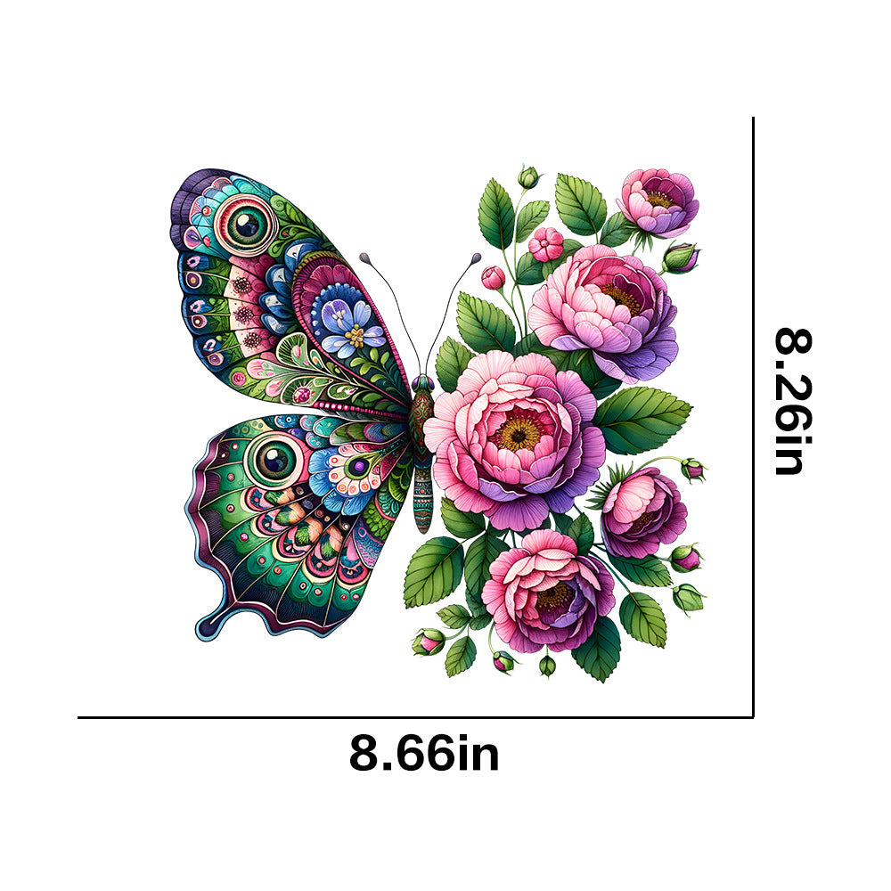 Wholesale 10pcs  color butterfly printing hot stamping  UV DTF Ready to Press Transfers Wraps