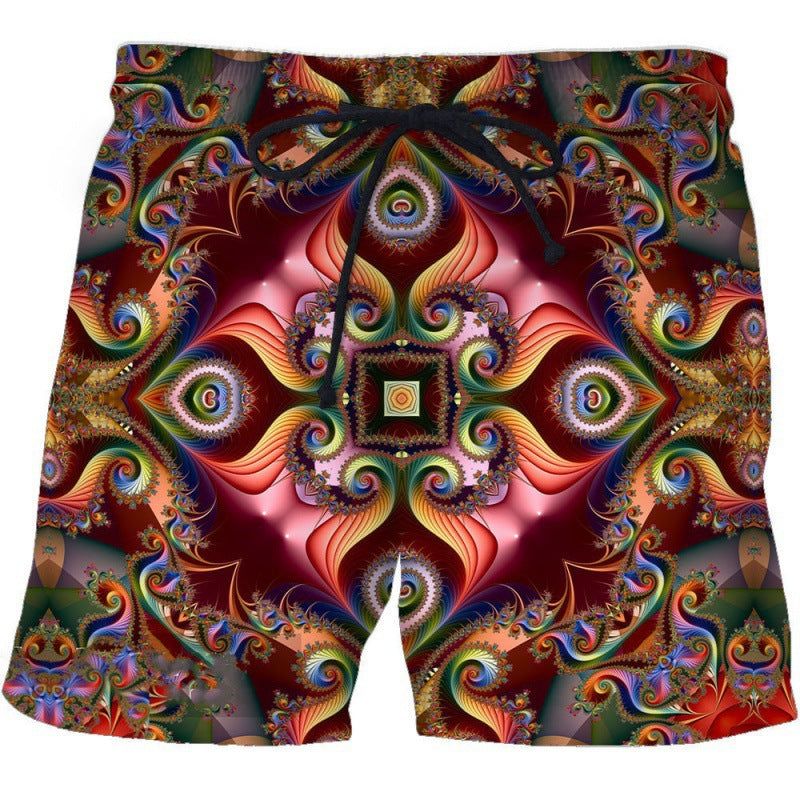 Wholesale Personalized Cigarette Butts 3D Printing Men's Beach Shorts Swimwear