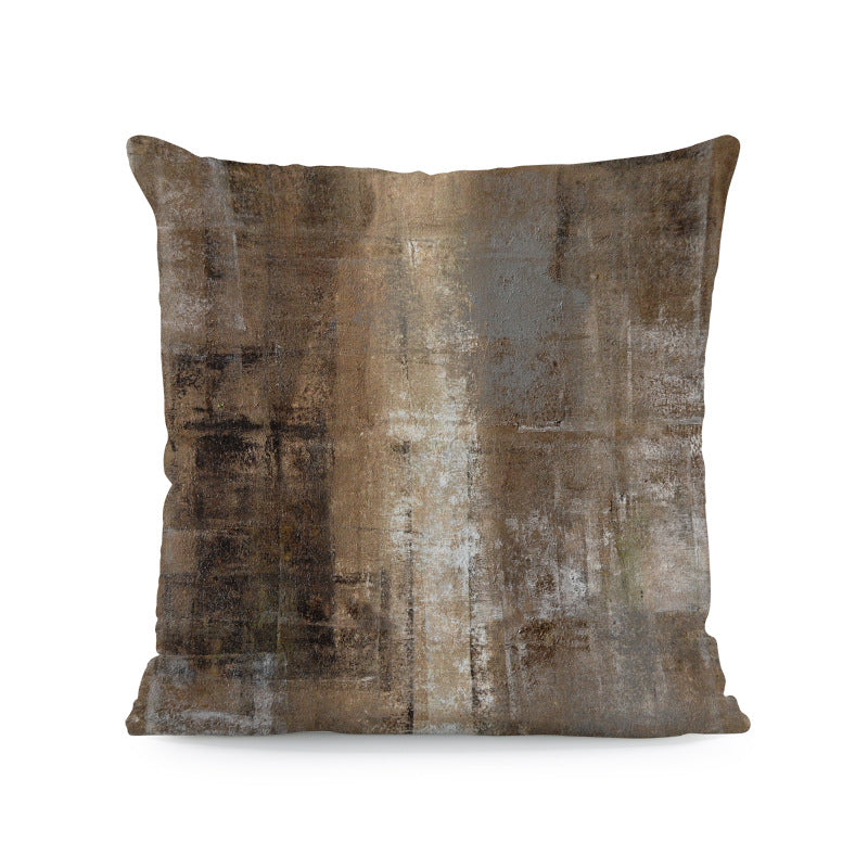 Wholesale Geometric Watercolor Printed Plush Pillowcases