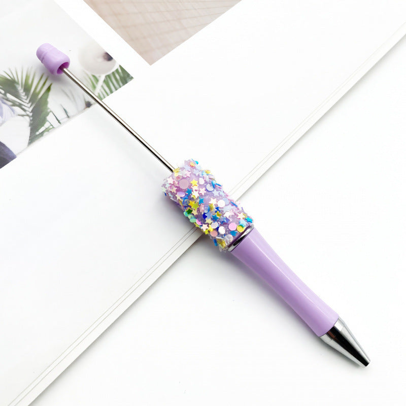 Wholesale DIY Little Star Bead Pen Colorful Sparkling Sequin Ballpoint Pen