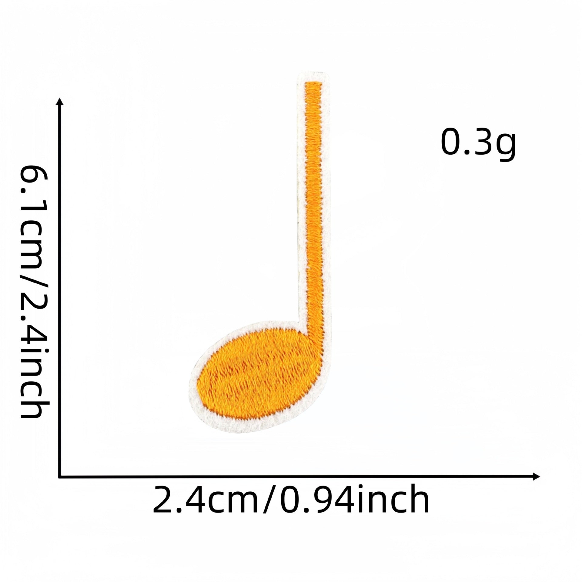 Wholesale Fashion Musical Note Iron On Cloth Patches For DIY Clothing Decoration Boutique Accessory