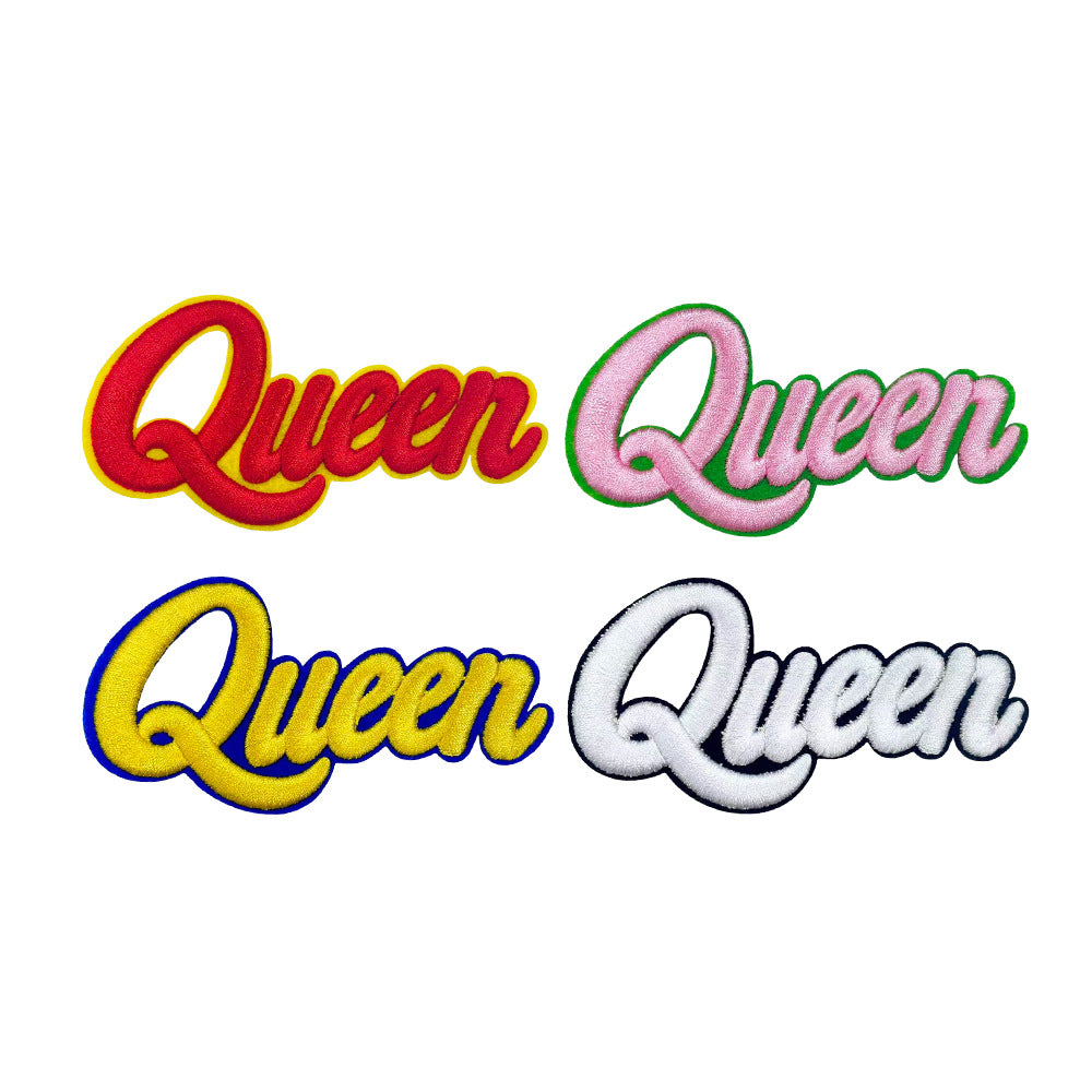 Wholesale  Letter 3D Embroidered Iron On Patch For Clothing DIY Accessory