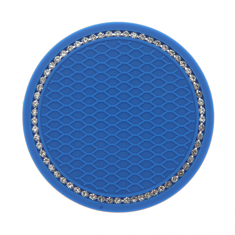 Wholesale Water Coaster PVC Diamond Coaster Round Storage Mat