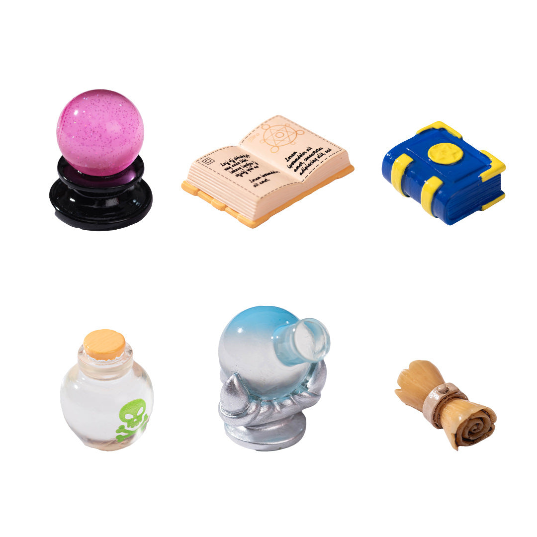 Wholesale Chic Cartoon Magic Book Resin Dollhouse Accessory Decorative Desktop Ornament For DIY Craft And Boutique Resale
