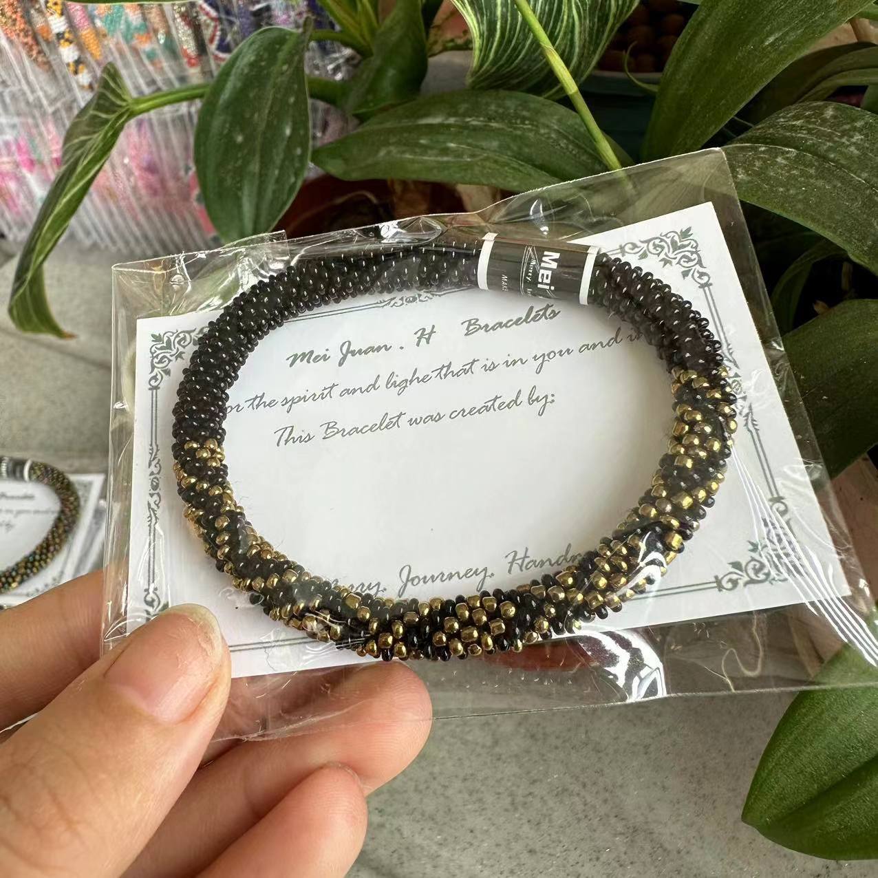 Wholesale Nepal Japanese Essential Oil Diffuser Hand-woven Beaded Bracelet