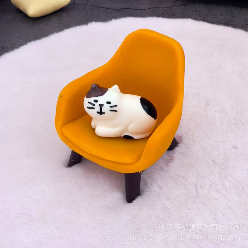 Wholesale Mini simulation small sofa micro landscape decoration  Doll Accessories