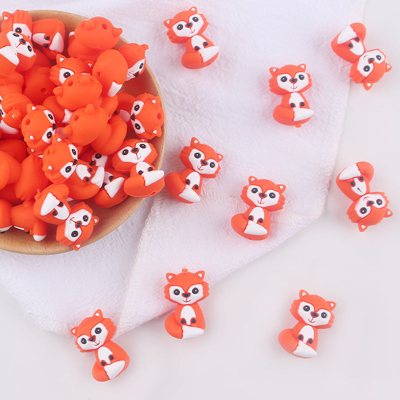 Wholesale 3pcs 3D New baby products cartoon silicone koala small tooth glue creative DIY baby molars nipple anti-chain accessories