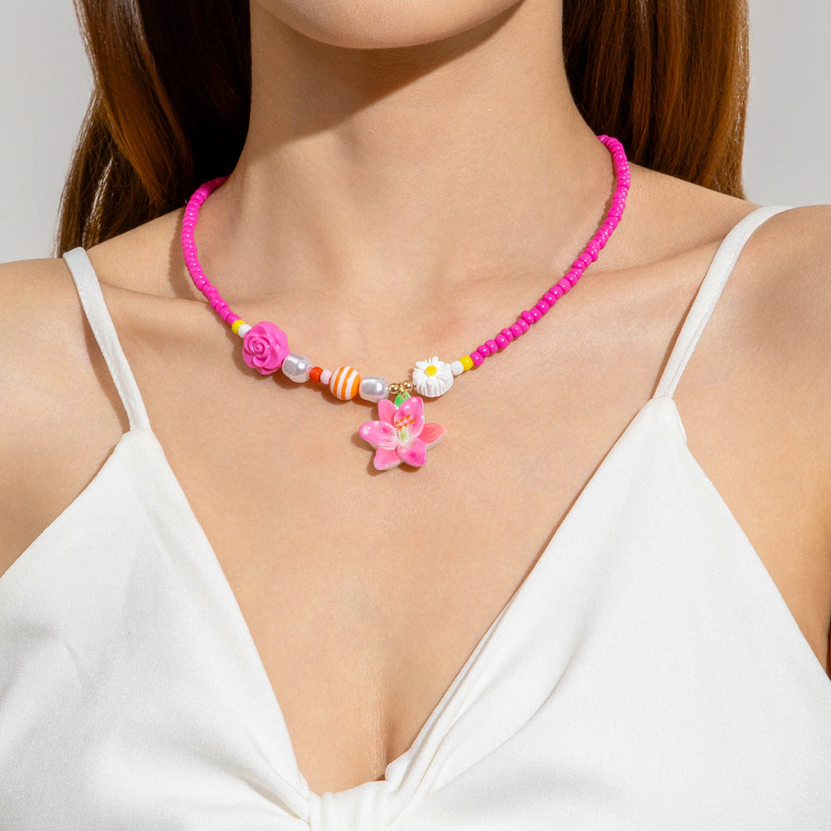 Wholesale 10 pieces/pack ocean style beach vacation beaded necklace