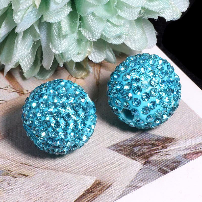 Wholesale 20pcs Soft ceramic colored round beads