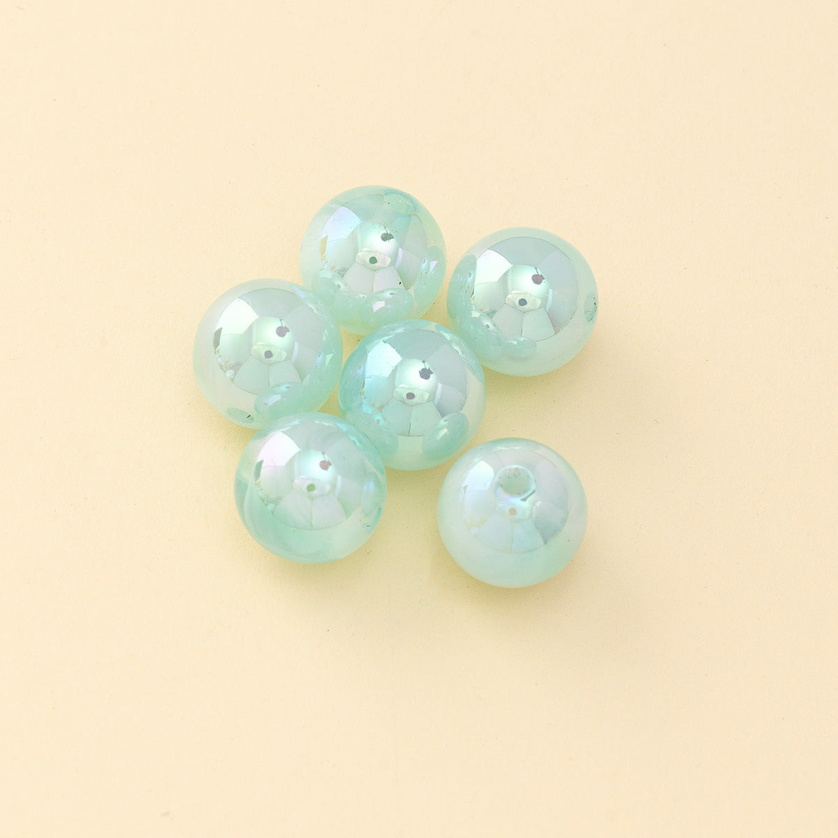 Wholesale 200pcs Cloud Fog Straight Hole ABS Symphony Beads