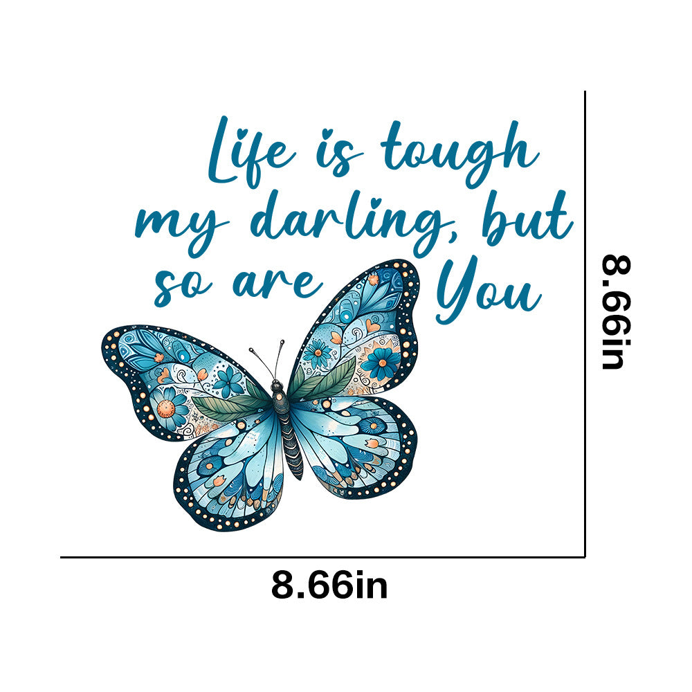 Wholesale 10pcs  color butterfly printing hot stamping  UV DTF Ready to Press Transfers Wraps