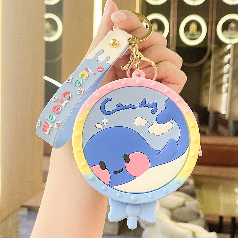 Wholesale Cartoon Coin Purse Silicone Keychain