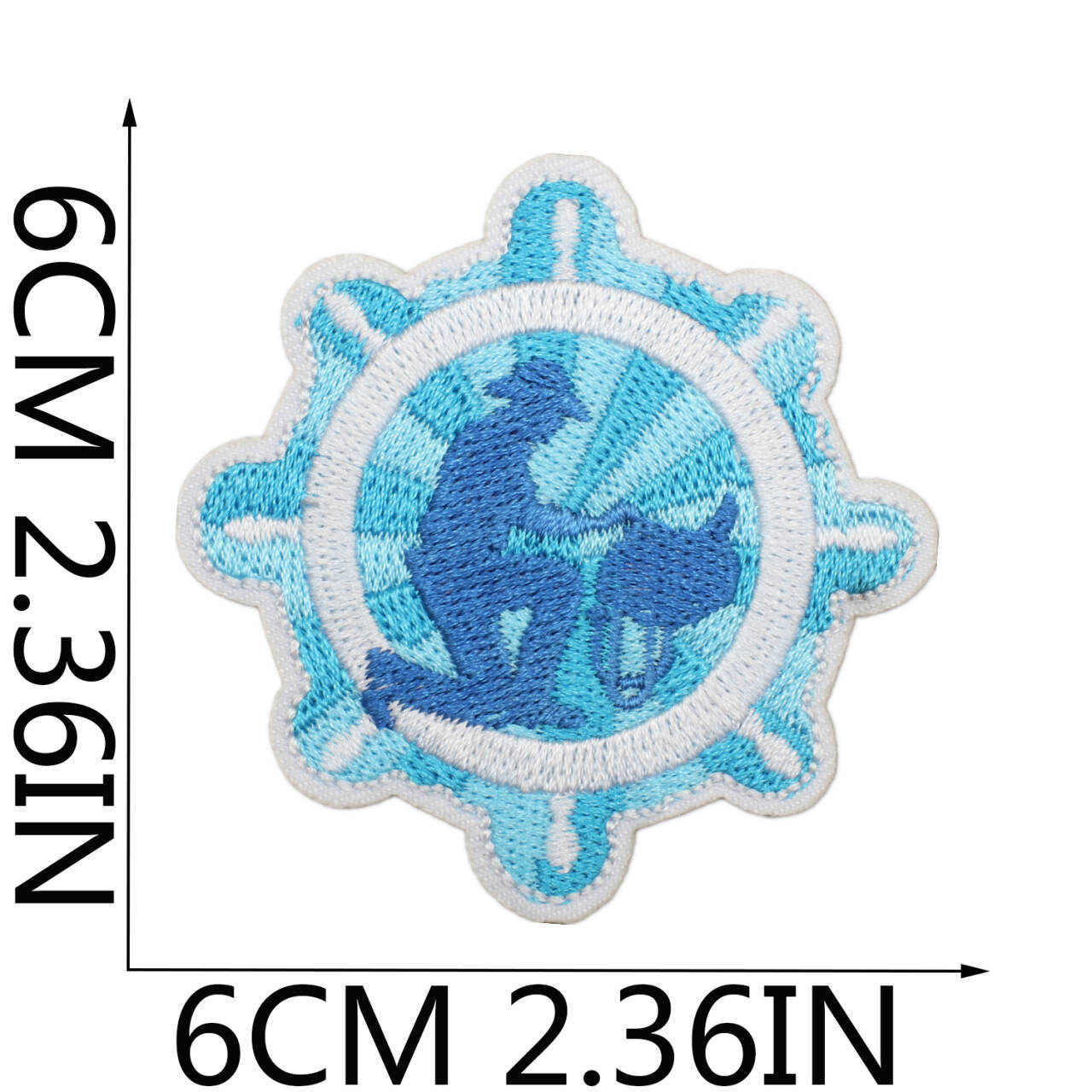Wholesale Western Cowboy Shell Embroidered Patch Polyester Heat Transfer Applique For Clothing Casual Decorative Accent And Resale