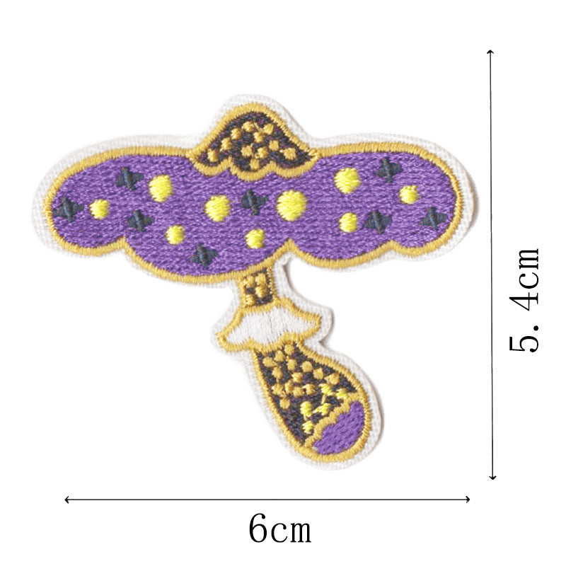 Wholesale Mushroom Embroidery Patches Set Of 14 Iron On DIY Decorative Accent For Clothing Resale