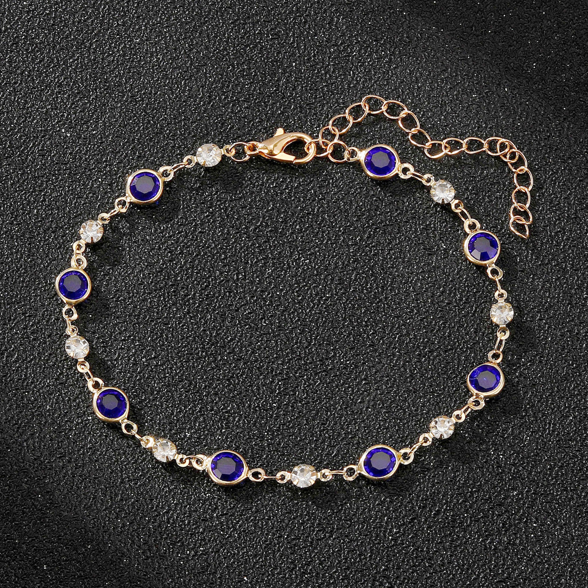 Wholesale Five-color Crystal Glass Bracelet